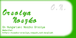 orsolya noszko business card